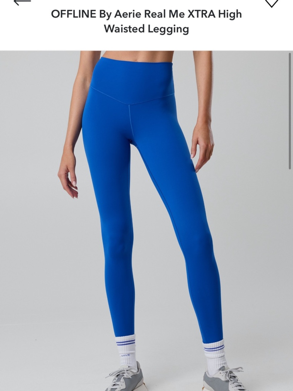 OFFLINE By Aerie High-Waisted Electric Blue Leggings